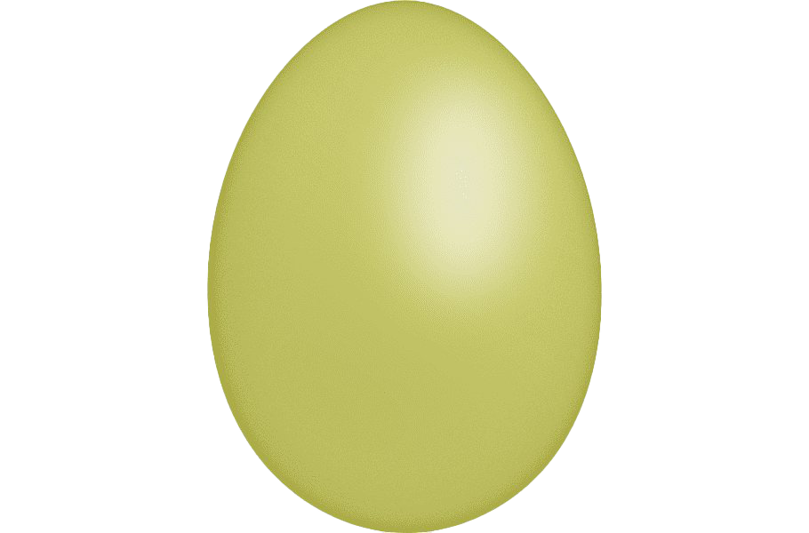 Plain Pic Easter Egg Yellow PNG Image
