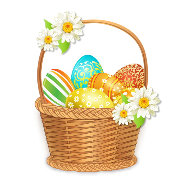 Basket Egg Easter Photos Free HQ Image PNG Image