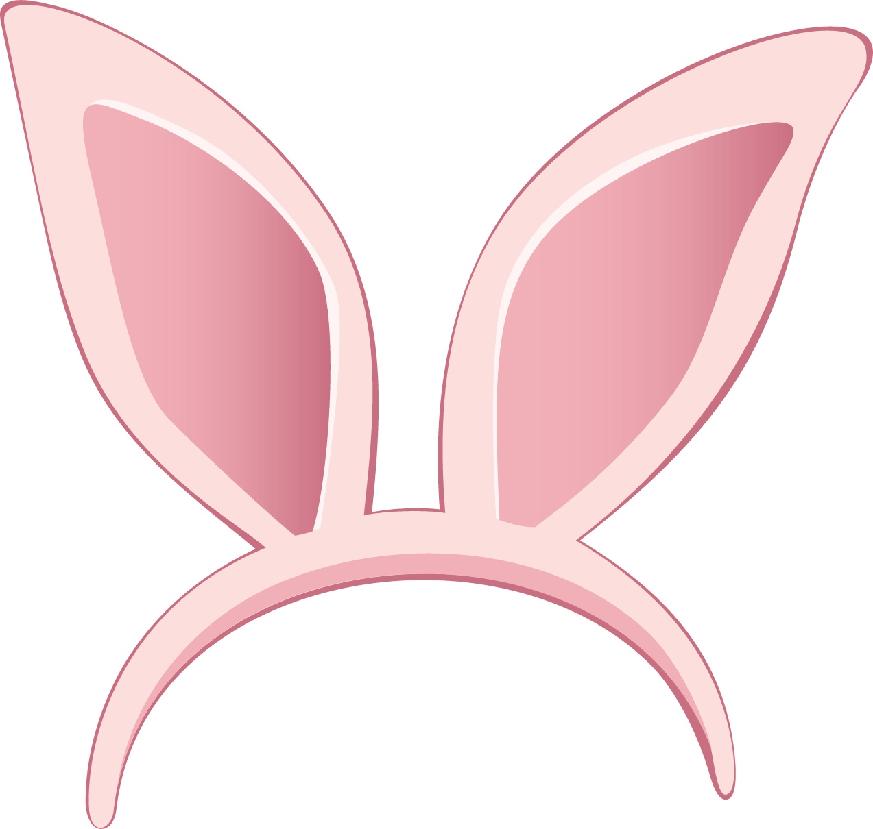 Easter Bunny Ears Clipart PNG Image