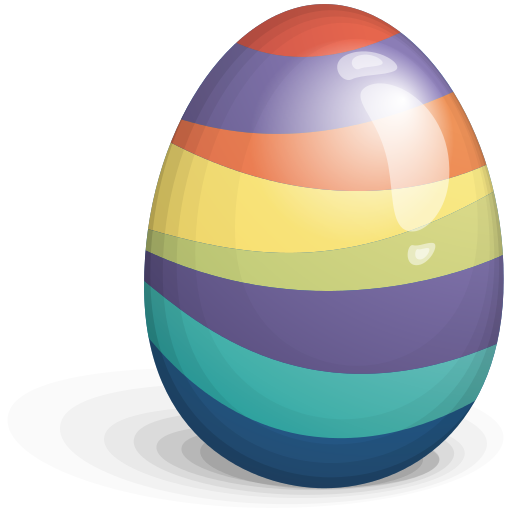 Beautiful Easter Eggs PNG Image