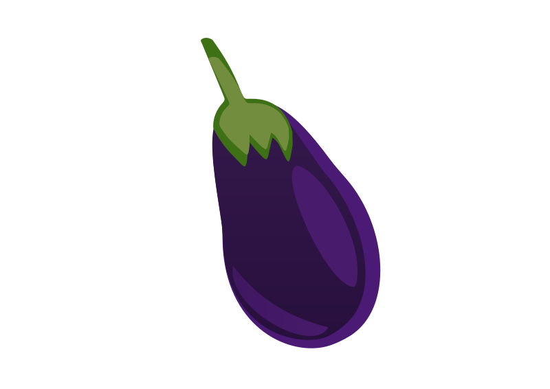 Purple Vector Eggplant PNG File HD PNG Image