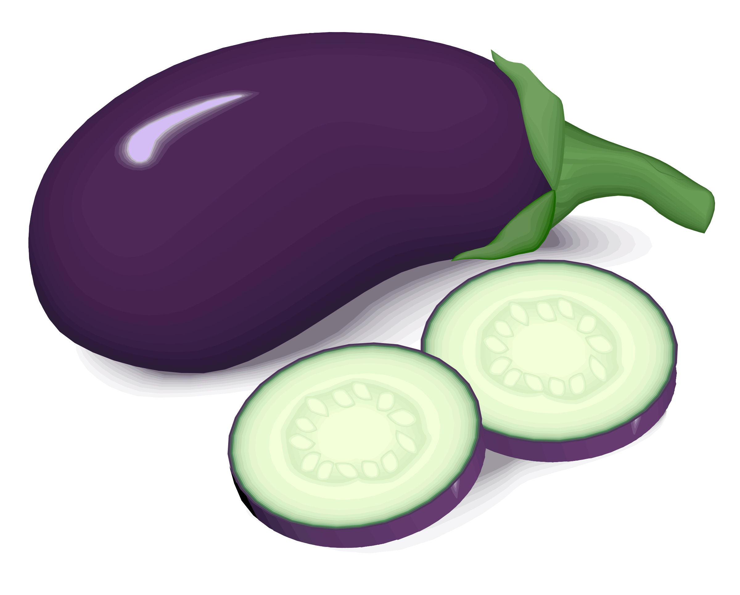 Purple Vector Eggplant Download HD PNG Image