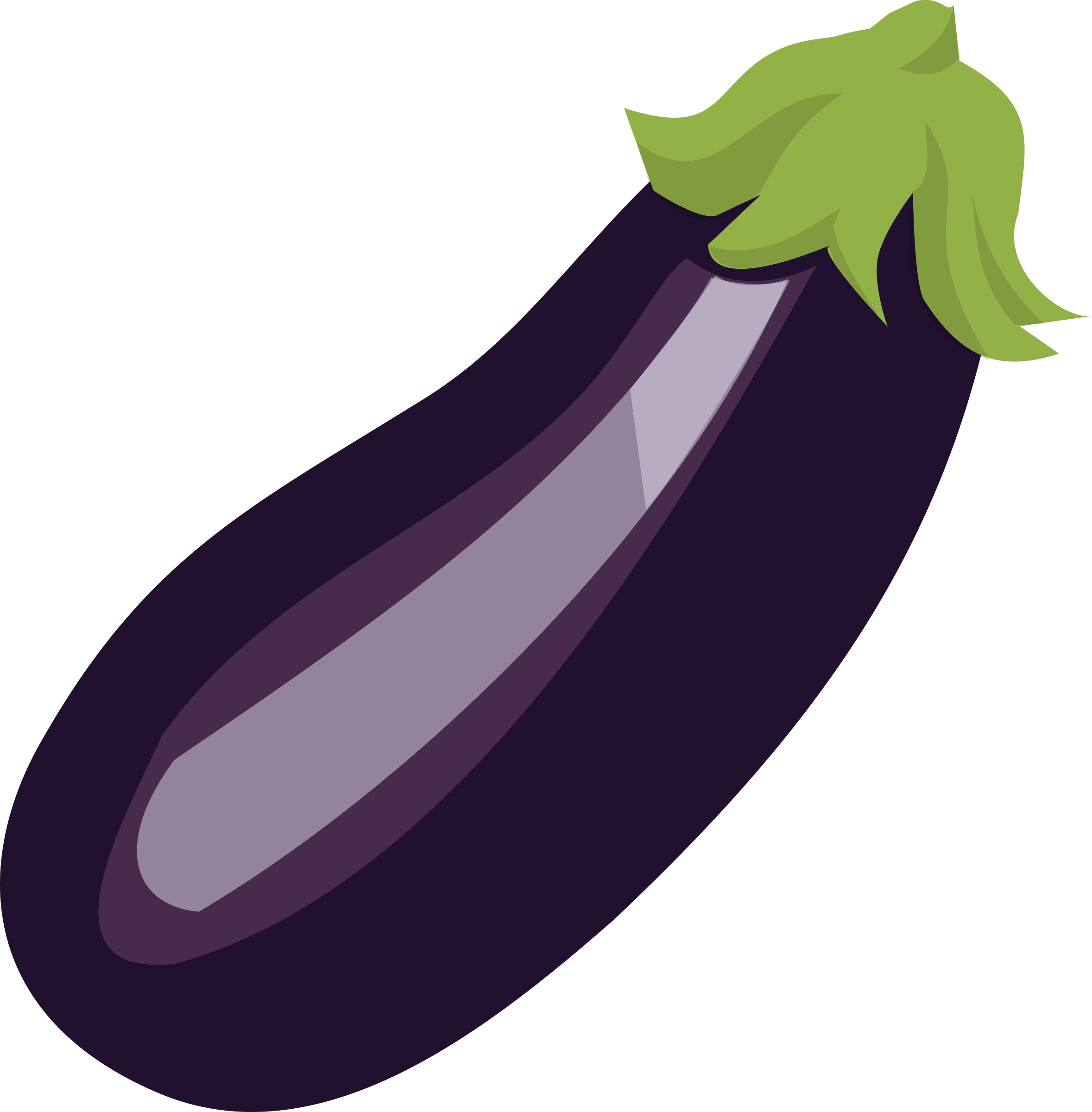 Single Brinjal Eggplant PNG File HD PNG Image