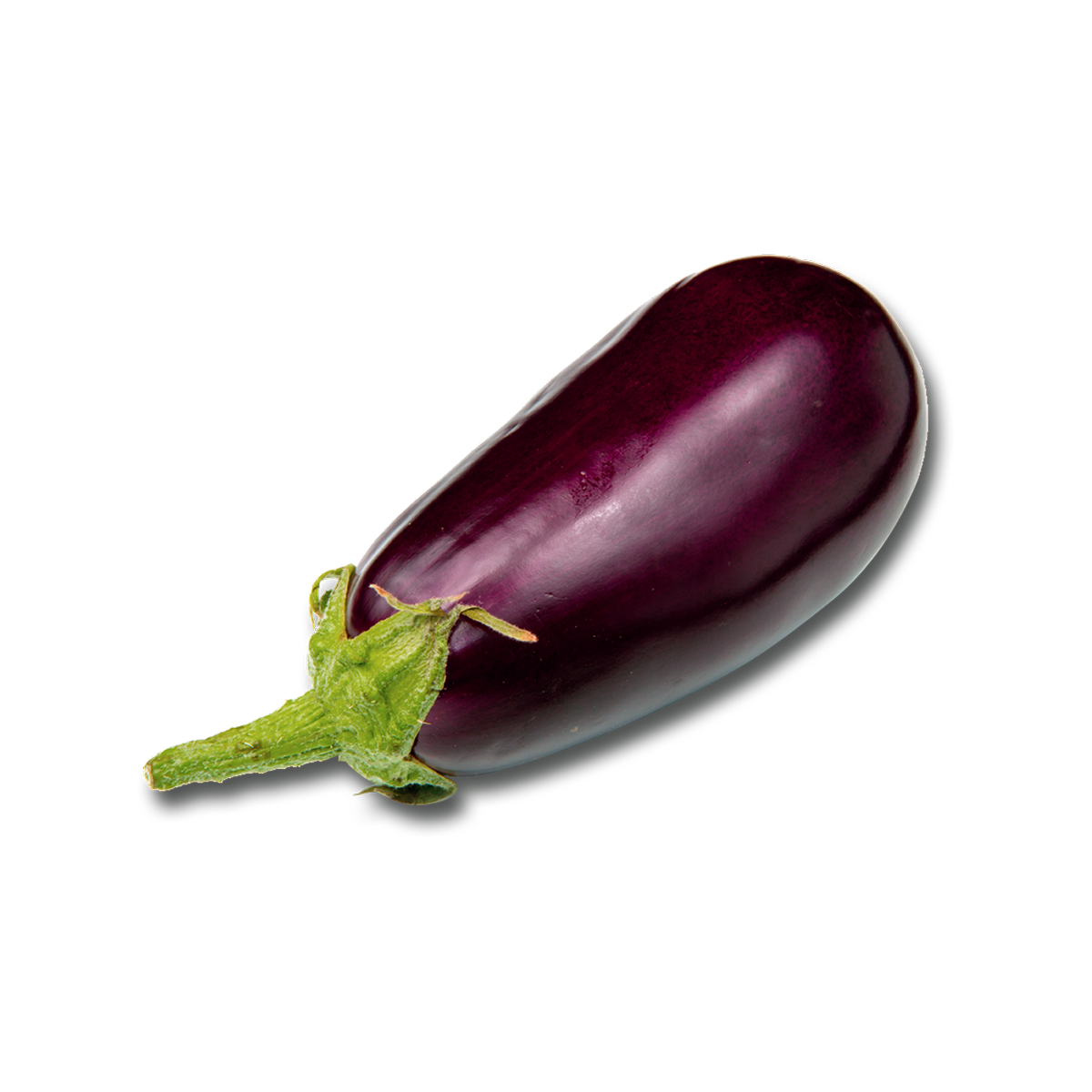 Single Brinjal Eggplant Free Clipart HQ PNG Image
