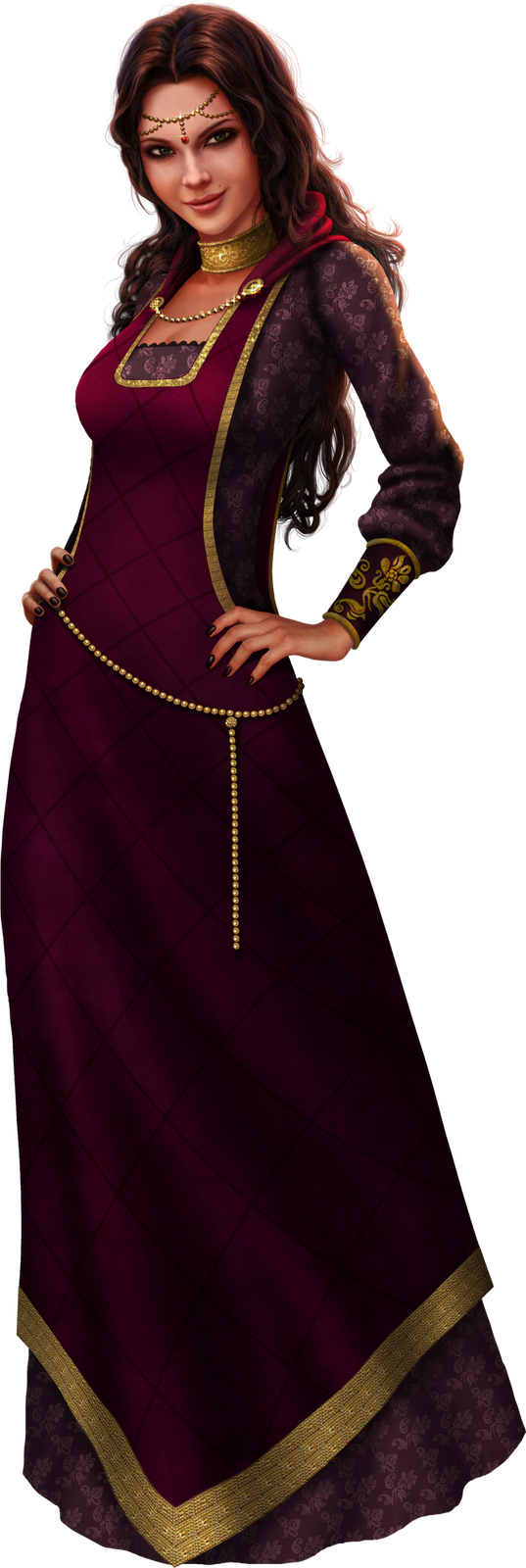 Sims And Medieval Ages Middle Design Costume PNG Image