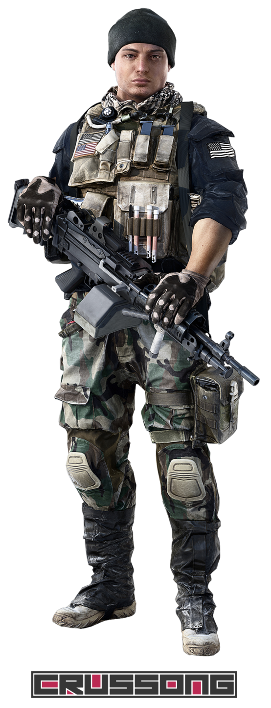 Battlefield Non Xbox Mercenary Commissioned Officer PNG Image
