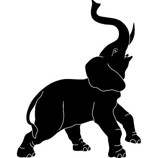 Vector Elephant African Download HD PNG Image