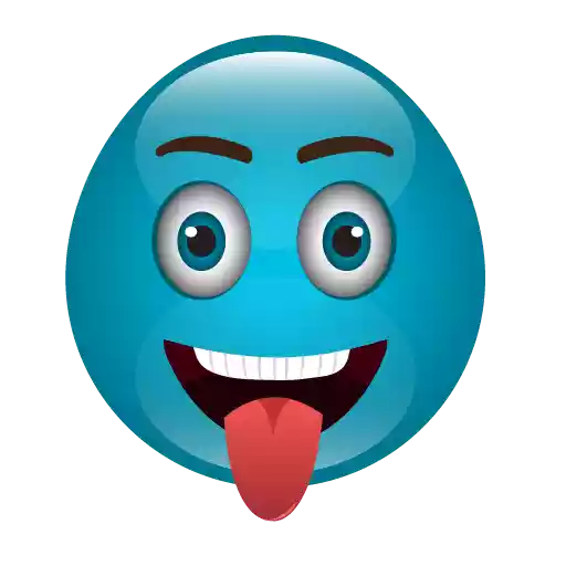 Blue Cute Photos Emoji Free HD Image PNG Image