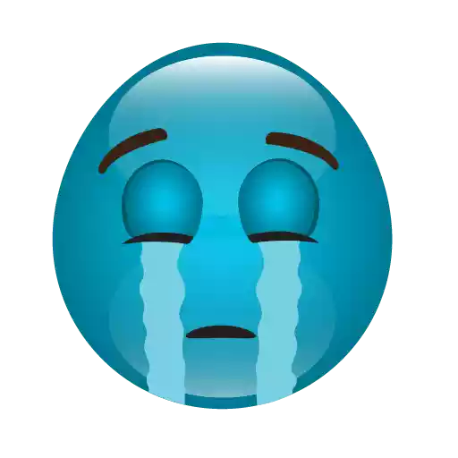 Blue Cute Picture Emoji Download HD PNG Image