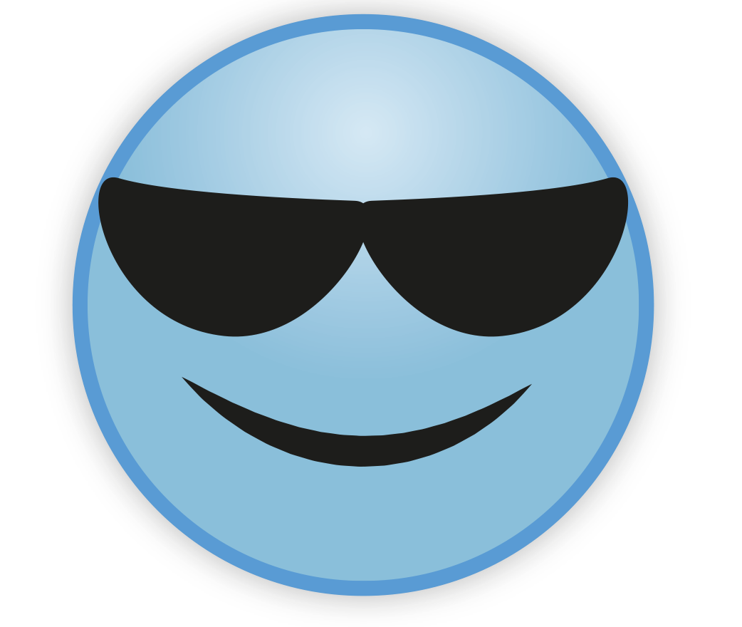 Blue Cute Sky Emoji Free HD Image PNG Image