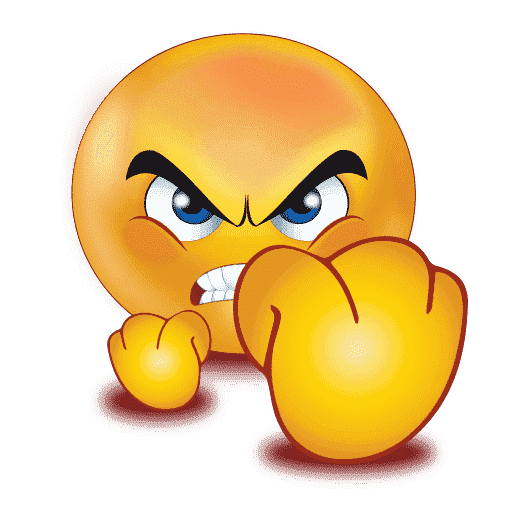 Gradient Angry Emoji Free Clipart HQ PNG Image