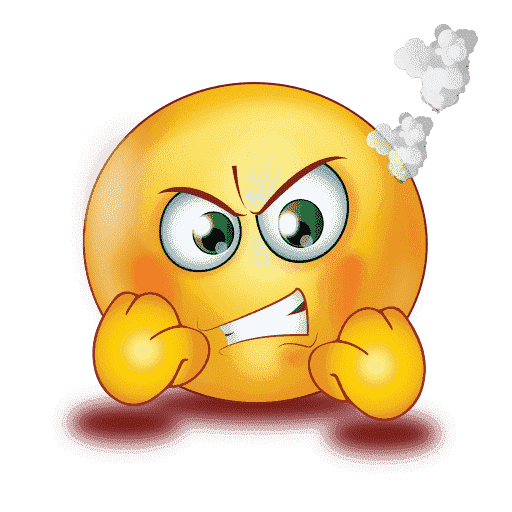 Gradient Angry Emoji Free Photo PNG Image