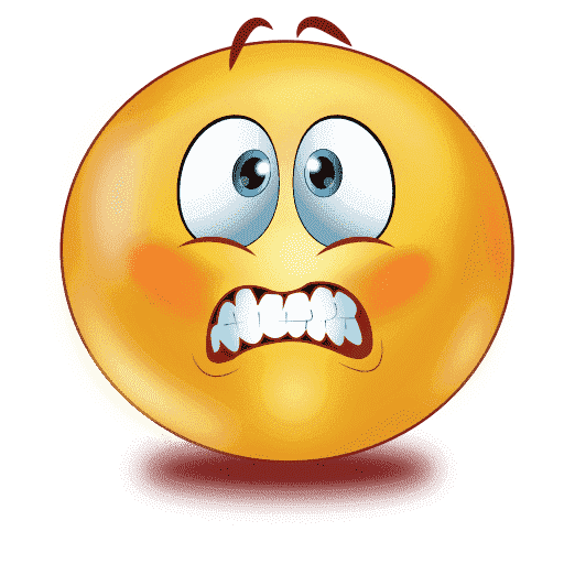 Gradient Scared Emoji PNG Free Photo PNG Image