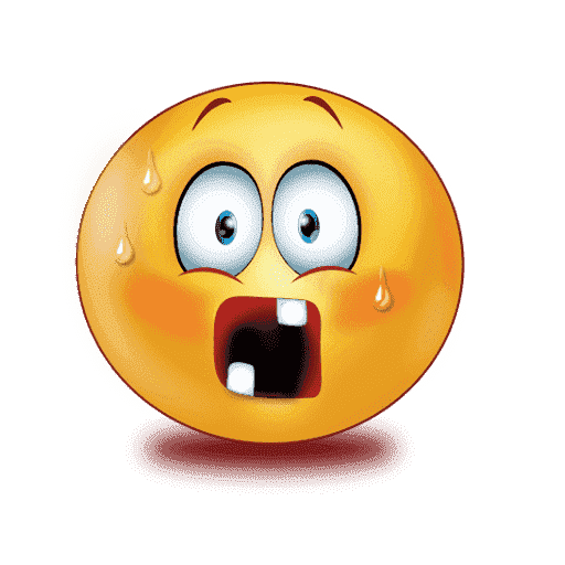 Gradient Scared Emoji Free Clipart HQ PNG Image