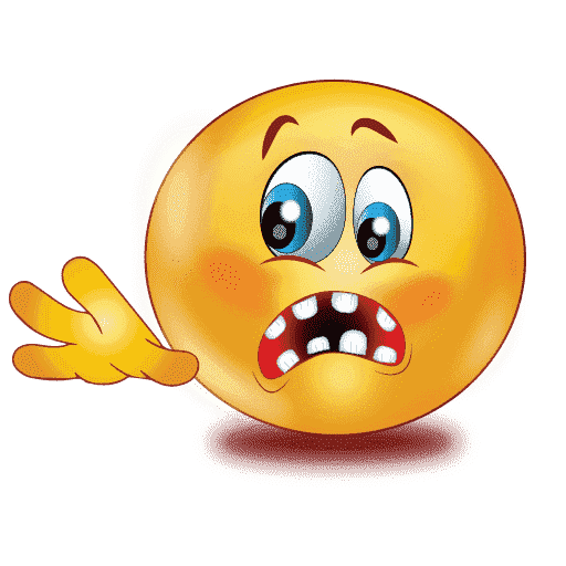 Gradient Scared Emoji Free Transparent Image HQ PNG Image