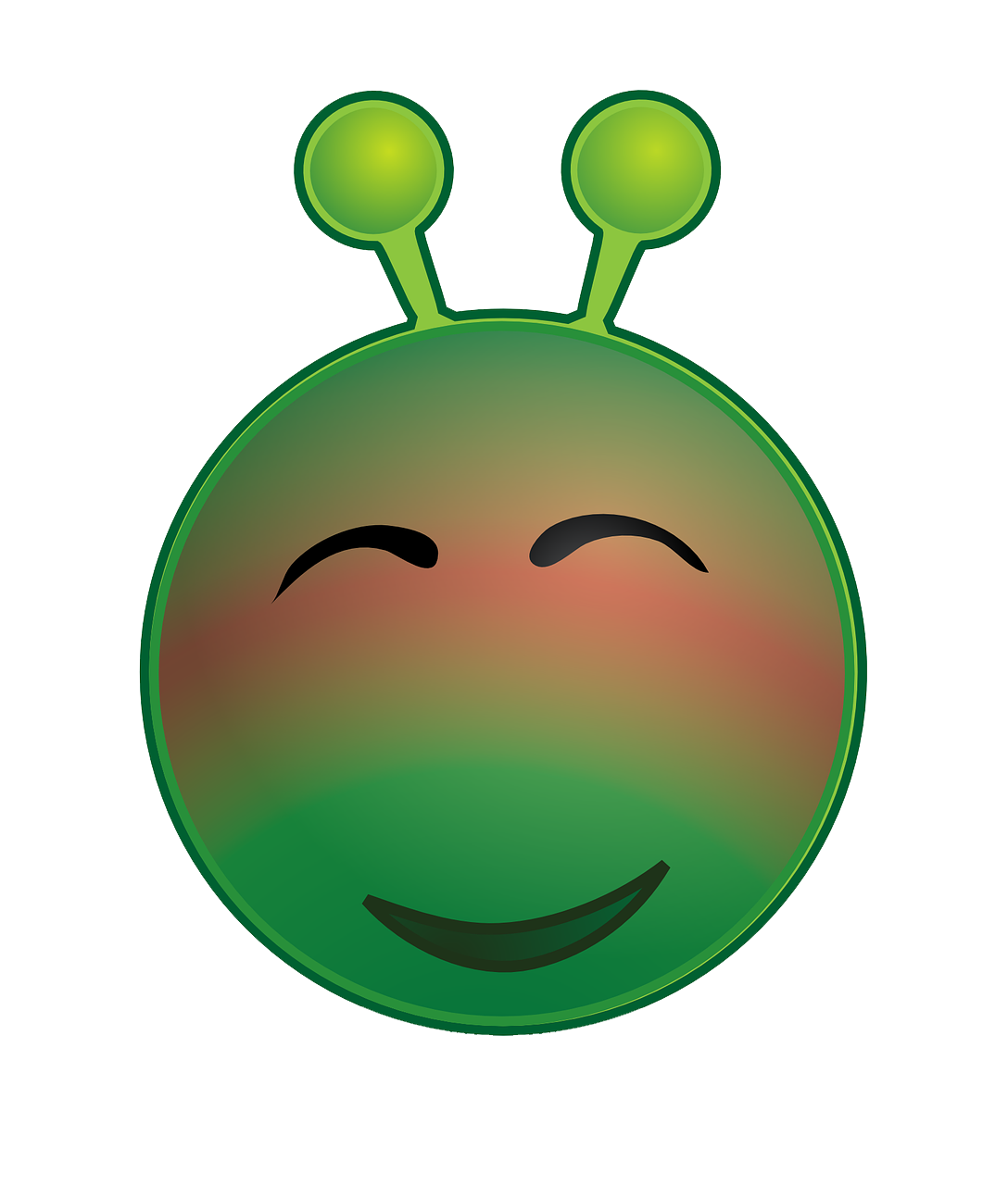 Alien Crazy Green PNG Free Photo PNG Image