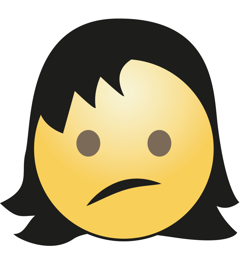 Hair Girl Emoji Free Download PNG HD PNG Image