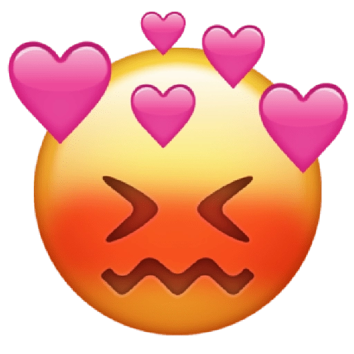 Heart Expression Emoji Free Clipart HQ PNG Image