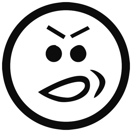 Whatsapp Pic Black Outline Emoji PNG Image