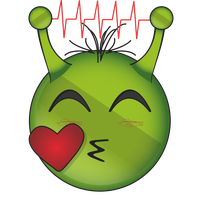 Alien Emoji Face PNG File HD