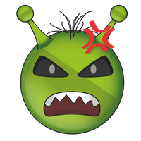 Alien Emoji Face Free HQ Image