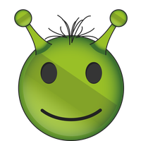 Alien Emoji Face PNG File HD