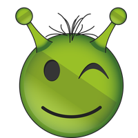 Alien Emoji Face Free HQ Image