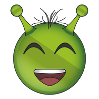 Alien Emoji Face Free PNG HQ