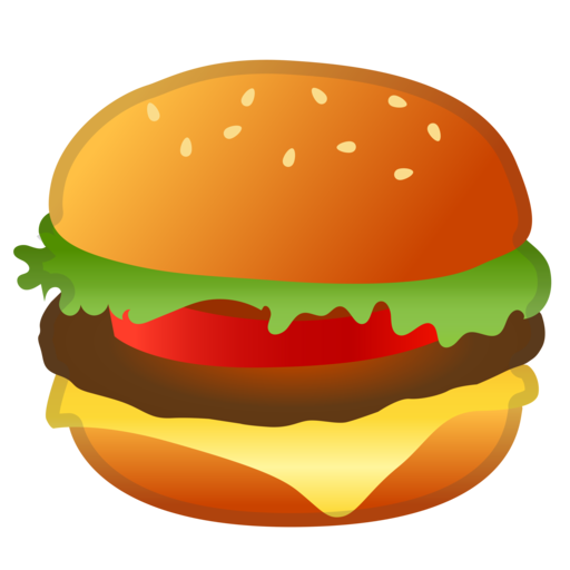 Hamburger Google Cheeseburger Emoji HD Image Free PNG PNG Image