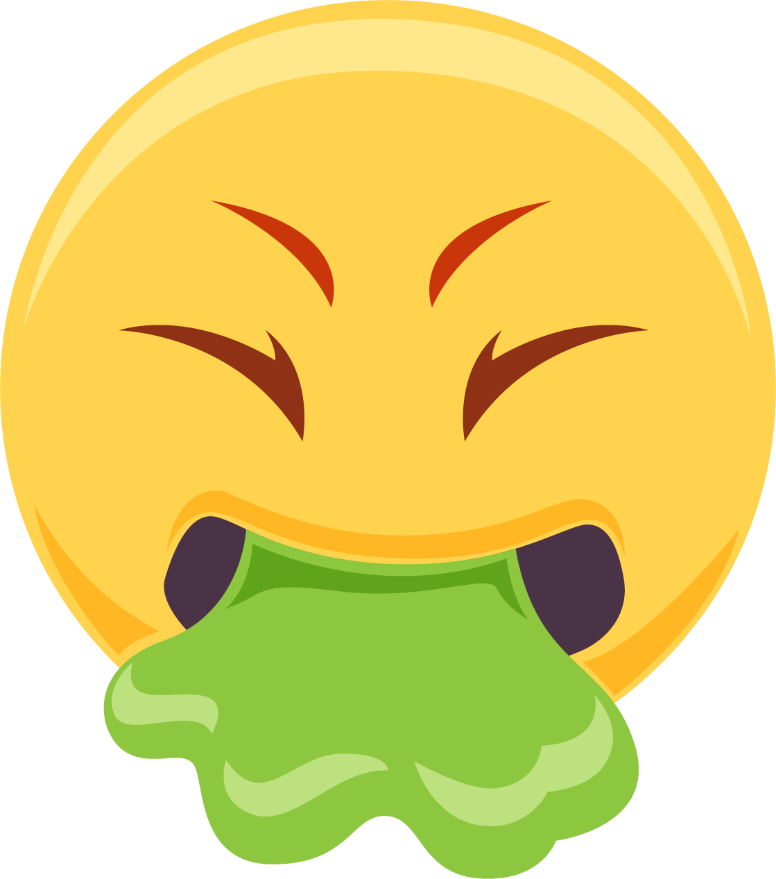 Nausea, Smiley Vomiting Vomiting, Emoji Nausea PNG Image