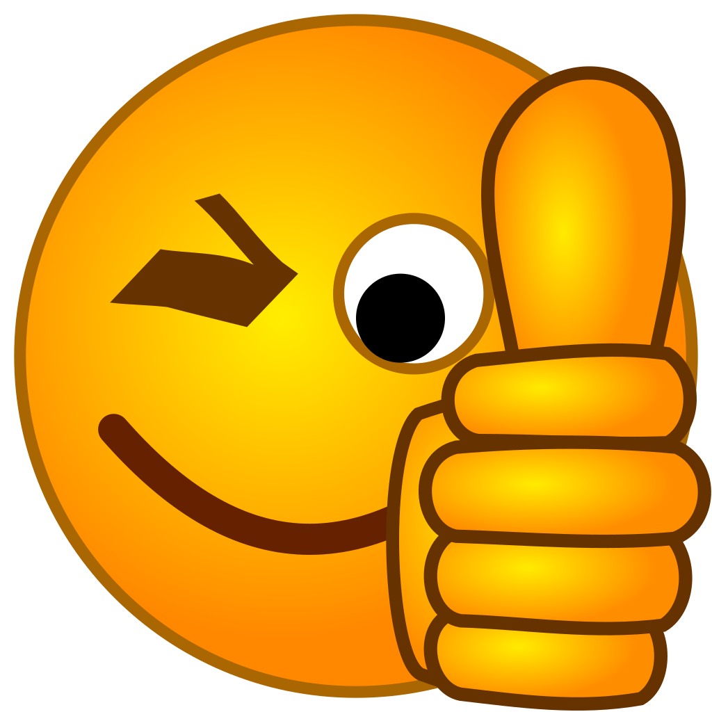 Thumb Signal Smiley Up Thumbs Emoji PNG Image