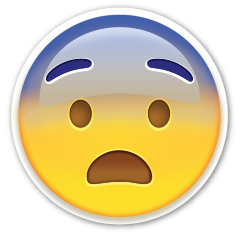 Fearful Emoji Png PNG Image