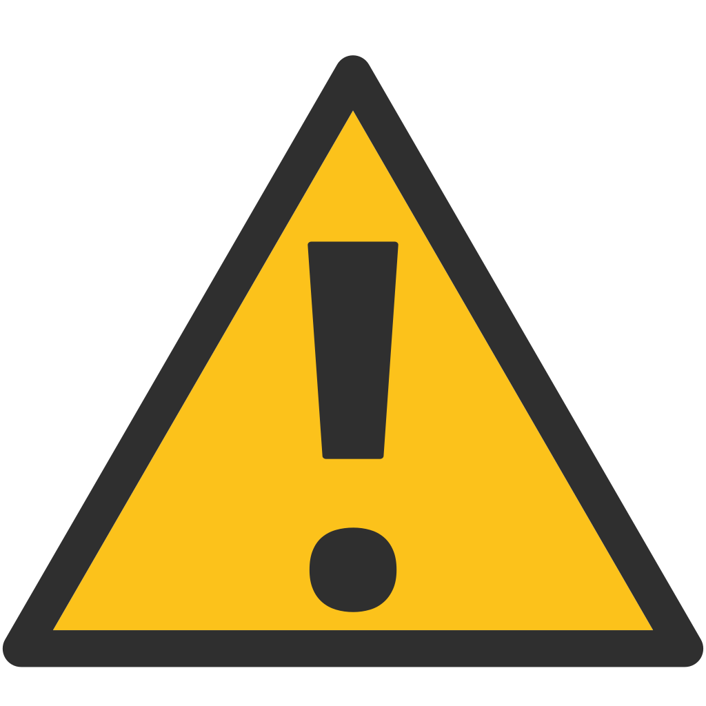 Triangle Danger Text Area Sign Messaging Emoji PNG Image
