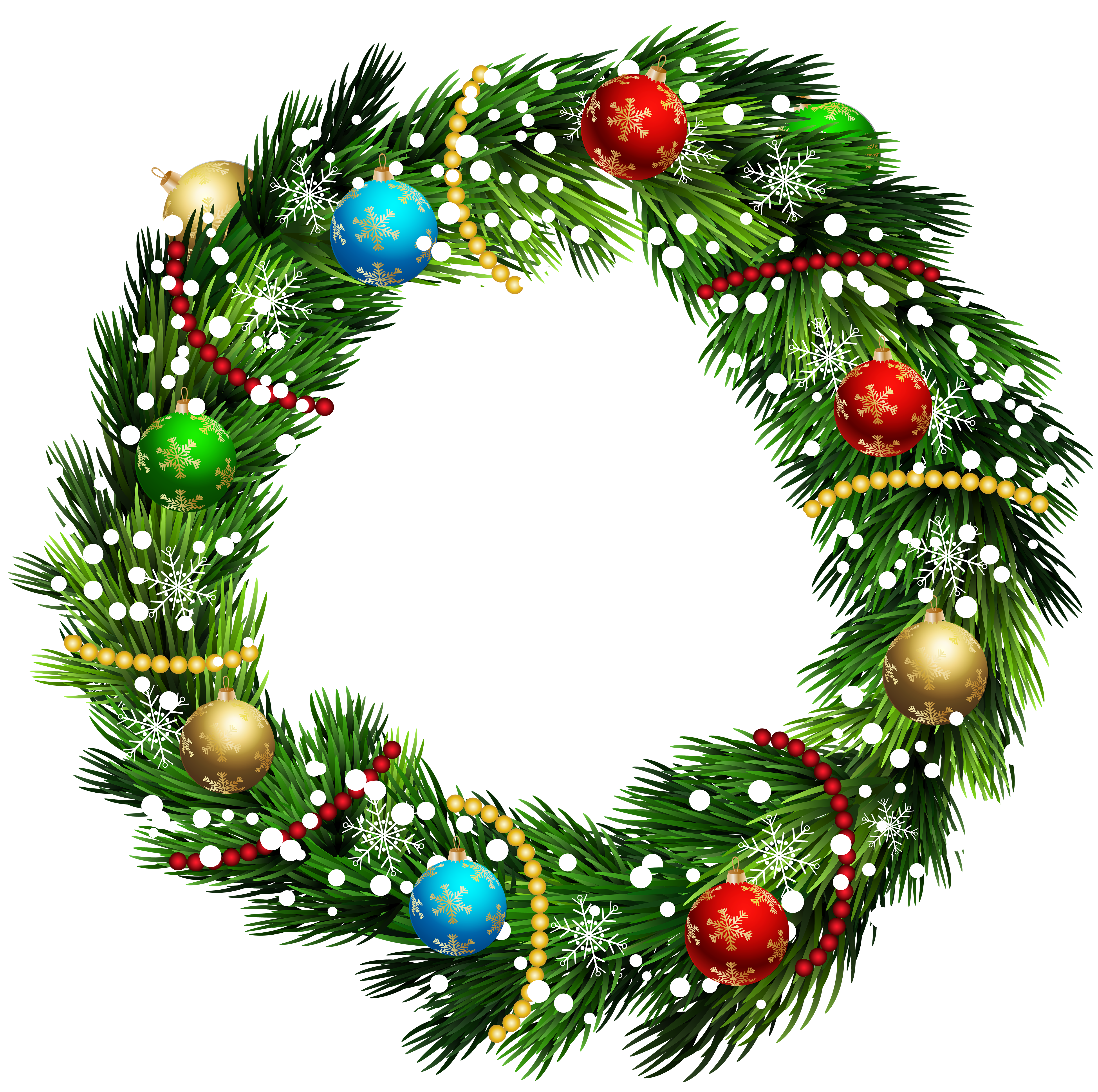 Wreath Ornament Christmas HD Image Free PNG PNG Image