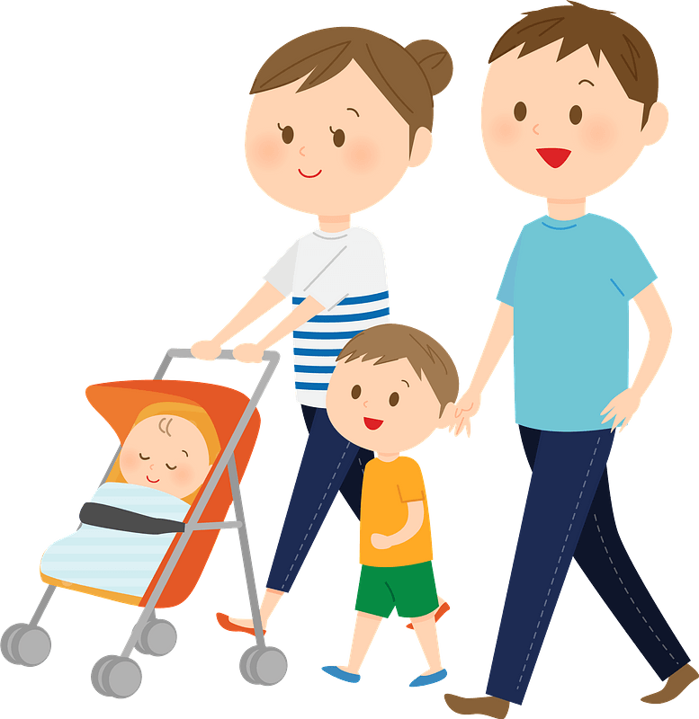 Walking Vector Family Free Download PNG HD PNG Image