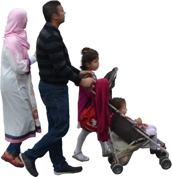 Walking Family Free Transparent Image HD PNG Image