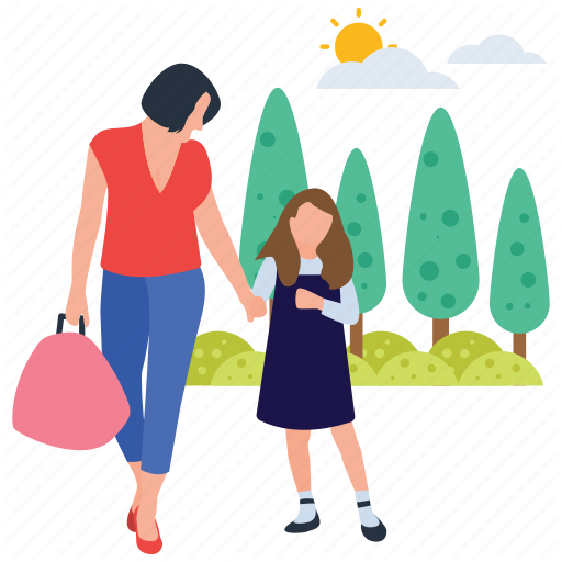 Walking Family Free Transparent Image HD PNG Image