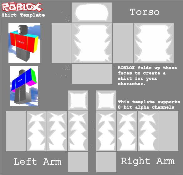 Roblox Shaded Shirt Template Free Download PNG HQ PNG Image