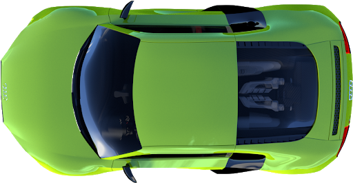 Ferrari Top Green View Download HQ PNG Image