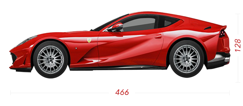 Ferrari Side Red View Free Transparent Image HD PNG Image