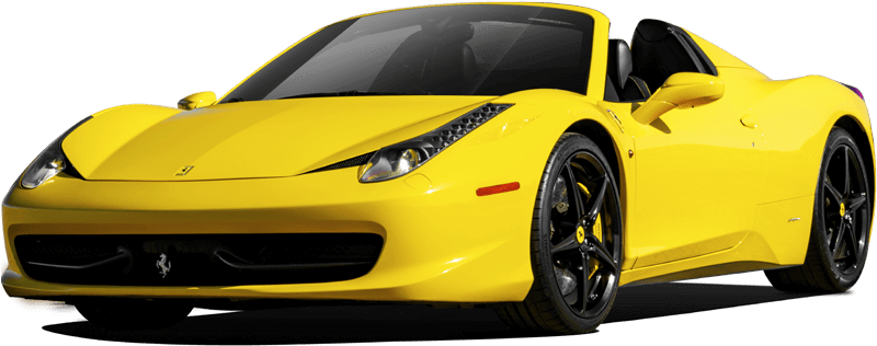 Ferrari Yellow Superfast Free PNG HQ PNG Image