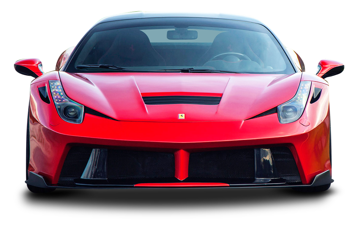 Front Ferrari Red View Free Download PNG HD PNG Image