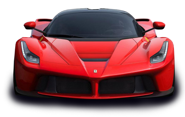 Front Photos Ferrari Red View PNG Image