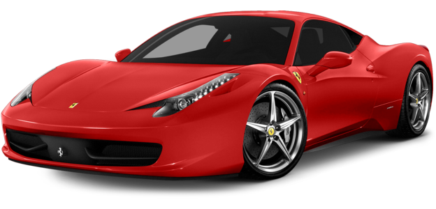 Photos Ferrari Front Side Red View PNG Image