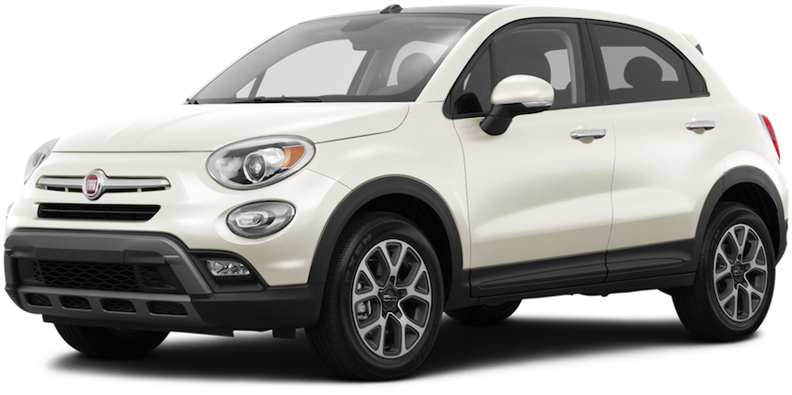 Fiat White Side View Free Photo PNG Image