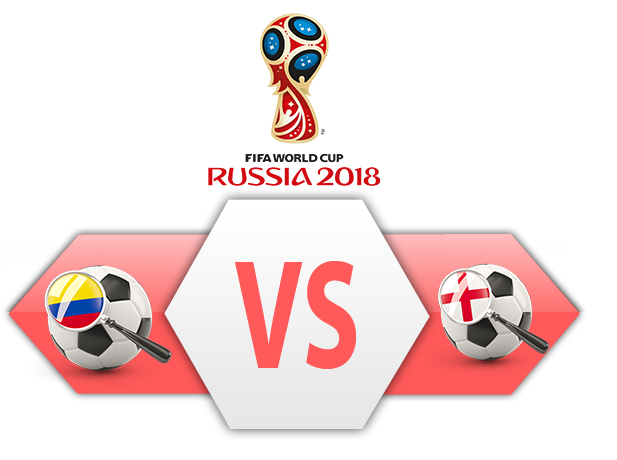 Fifa World Cup 2018 Colombia Vs England PNG Image