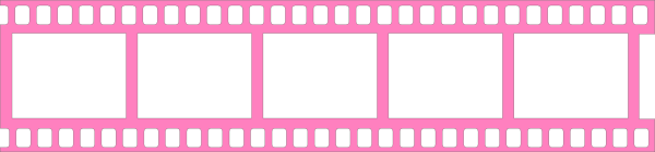 Pink Filmstrip Transparent Background PNG Image