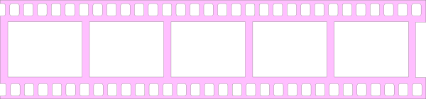 Pink Filmstrip Transparent PNG Image