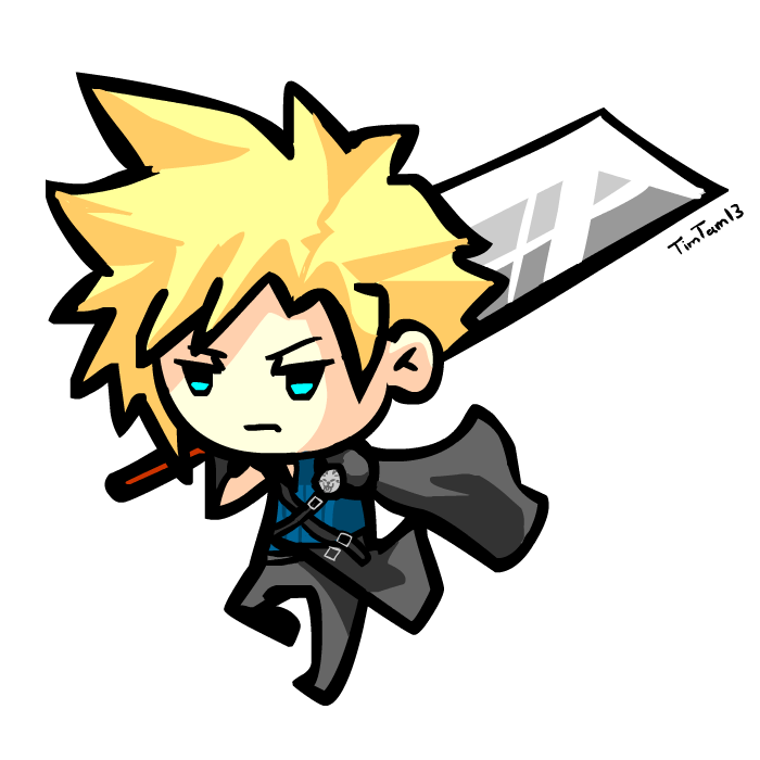 Fantasy Final Cloud Strife Free Clipart HD PNG Image