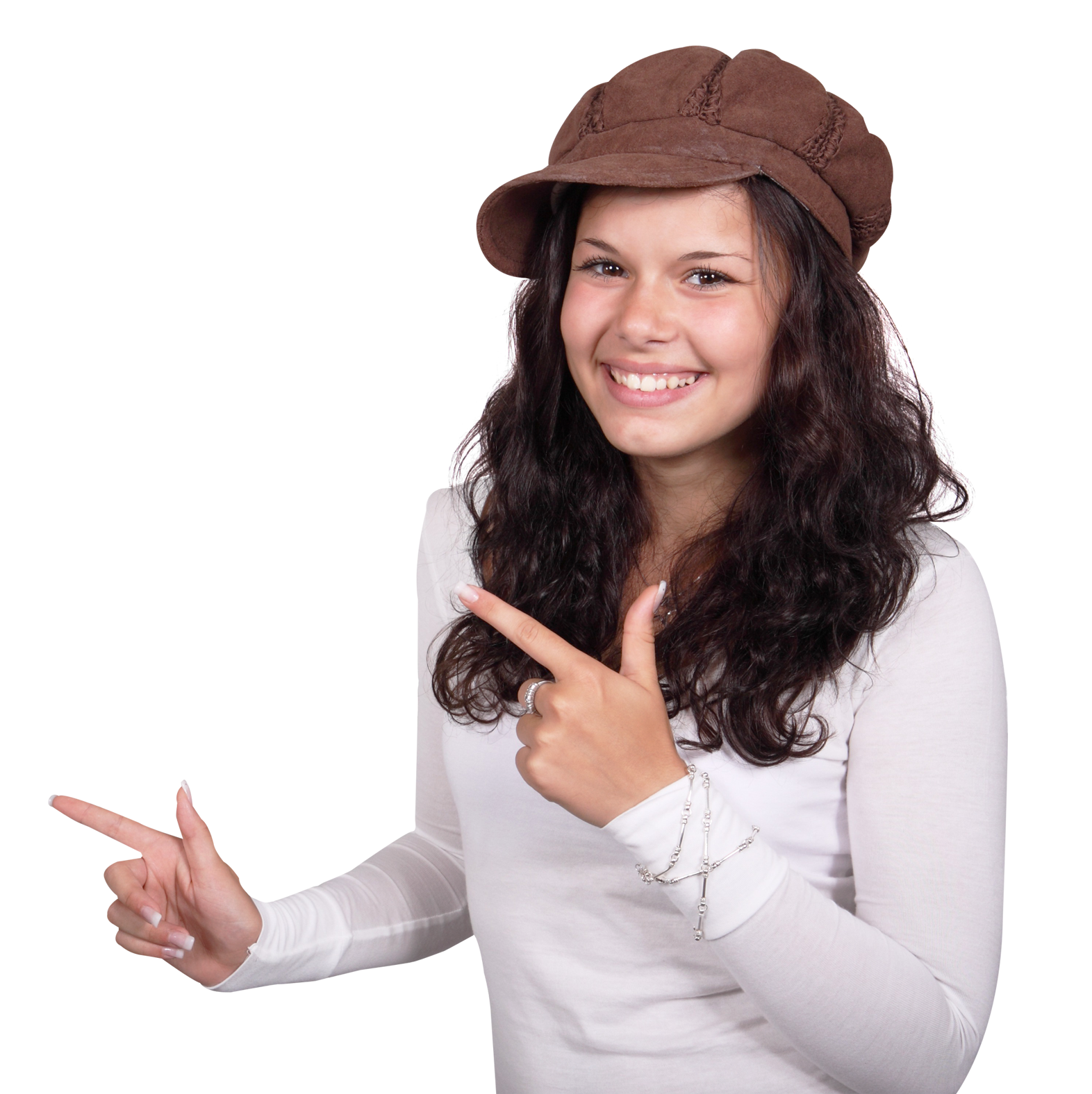 Smiling Finger Female Free Clipart HQ PNG Image